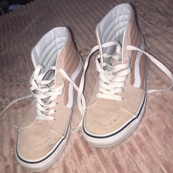 light pink high top vans